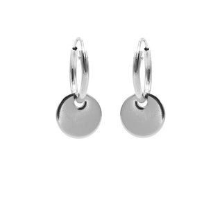 Koop silver Karma Symbols earring Discus