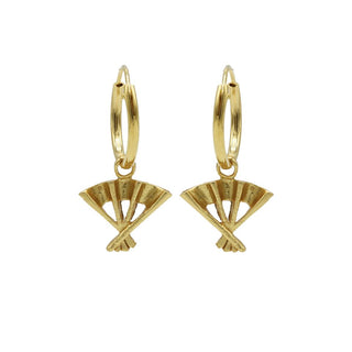 Koop gold Karma Symbols earring Fan