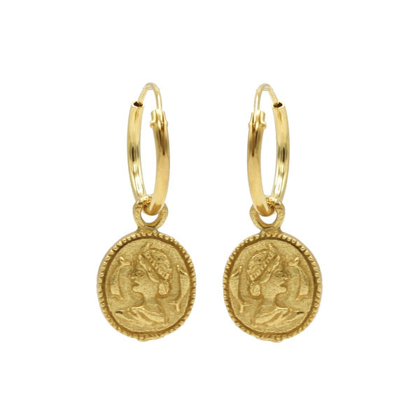 Karma Symbols earring Coin