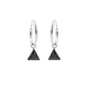 Karma Symbols earring zirconia triangle