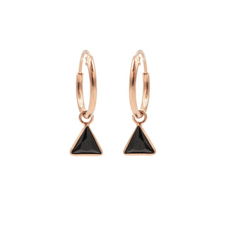Koop rose Karma Symbols earring zirconia triangle