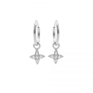 Koop silver Karma Symbols earring Zirconia Morningstar