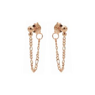 Koop rose Karma chain earring double dots