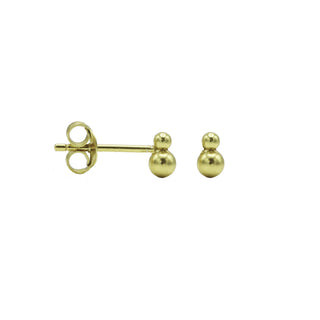 Koop gold Karma symbols earring double dots