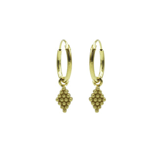 Koop gold Karma symbols earring grapes