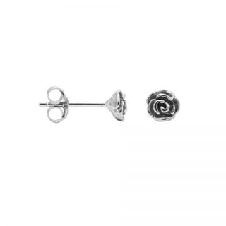Kaufen silber Karma-Symbole-Ohrring Rose