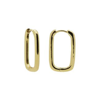 Koop gold Karma Earrings square hoop
