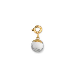 Koop white Melano Ornaments Gemstone Ball Pendant (8MM)