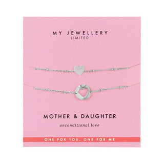 Koop silver My Jewelery Mother &amp; Daughter bracelet Heart gold or silver