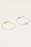 My Jewelery Mother & Daughter bracelet Heart gold or silver