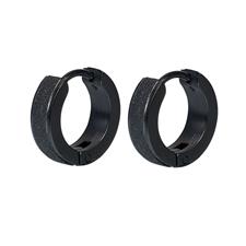 Kaufen schwarz iXXXi-Schmuck-Ohrring sandgestrahlt (15 mm)