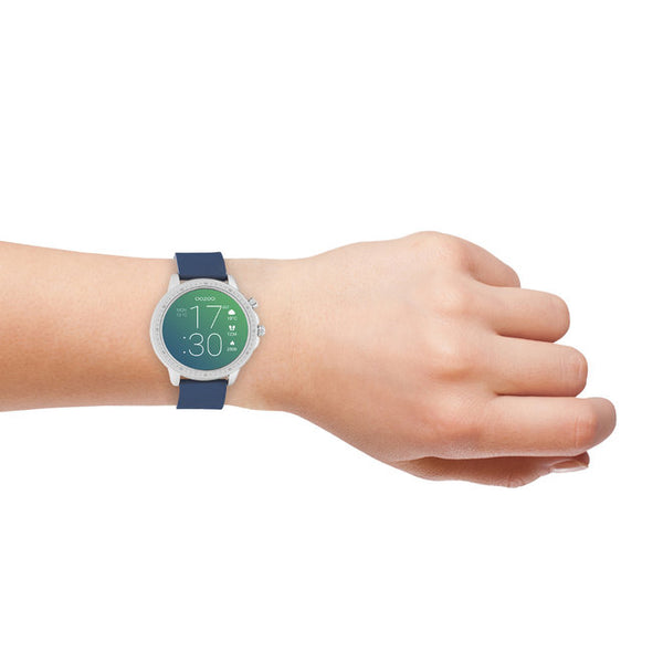 OOZOO Smartwatches – Unisex – Smartwatch mit blauem Display – Blau Q00315 (45 mm)