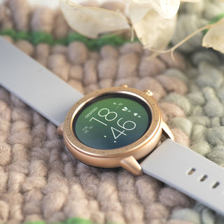 OOZOO Smartwatches – Unisex – Smartwatch mit weißem Display – Steingrau Q00323 (45 mm)