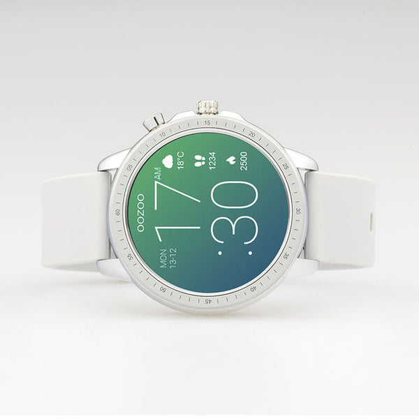 OOZOO Smartwatches - unisex - White Display Smartwatch - Stonegrey Q00311 (45MM)