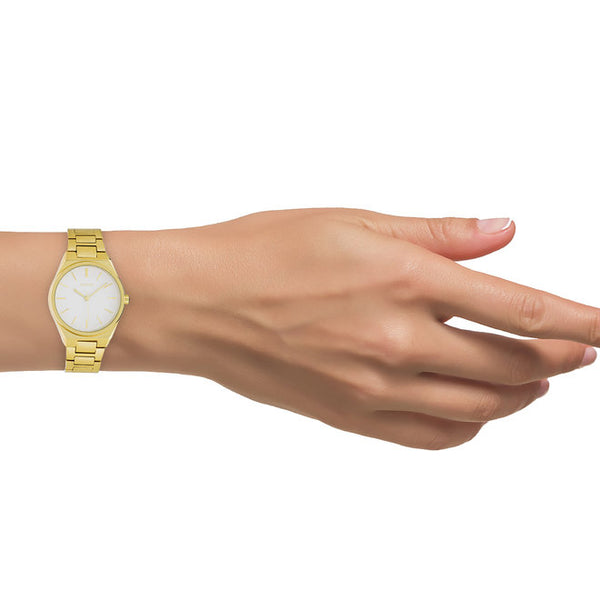 Oozoo Dames horloge-C10527 goud (34mm)