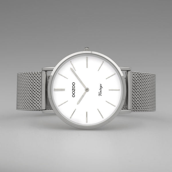 Oozoo Ladies watch-C9901 silver (40mm)