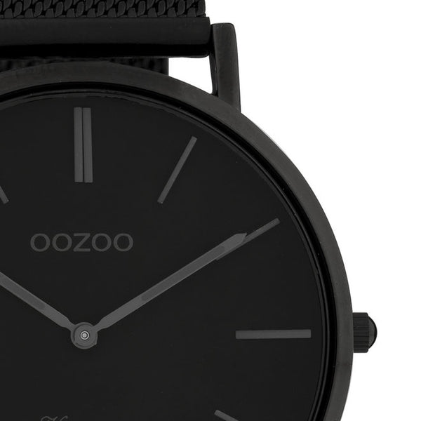 Oozoo Vintage horloge-C9933 zwart (40mm)