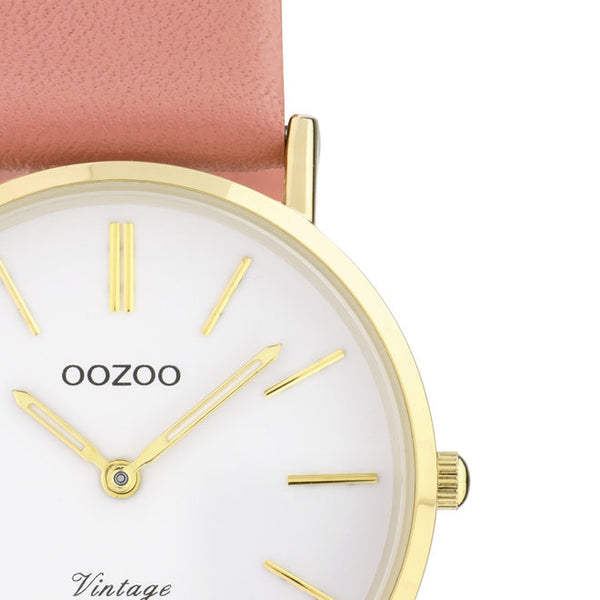 Oozoo Dames horloge-C9977 roze (32mm)