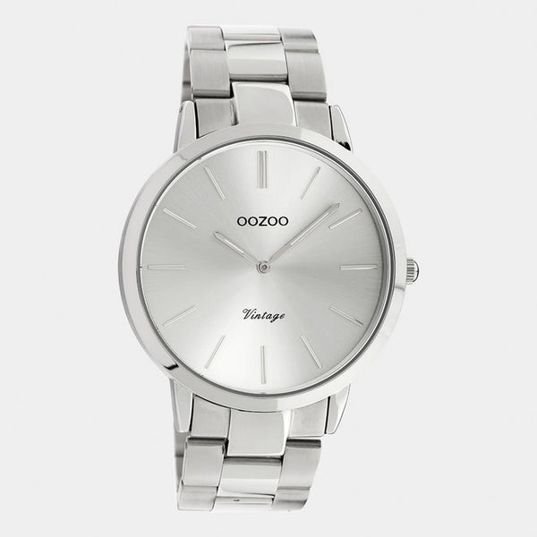 oozoo-heren-horloge-c20100-zilver-42mm Bijoutheek