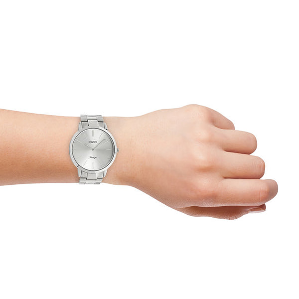 Oozoo men's watch - C20100 silver (42mm)
