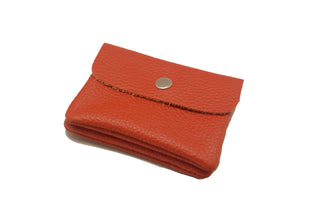 Koop dark-orange Bijoutheek Italian leather ladies wallet