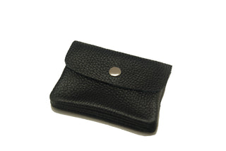 Kaufen schwarz Bijoutheek Damenbrieftasche aus italienischem Leder