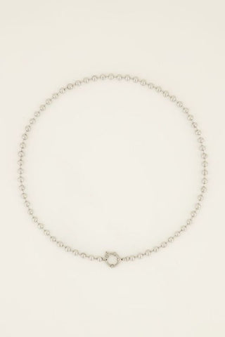 Koop silver My Jewelery Necklace balls with round clasp