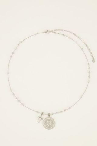 Kaufen silber My Jewellery Bold Spirit Halskette mit Münze und Kreuz 
