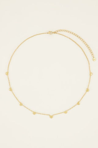 Koop gold My Jewelery Necklace with hearts 