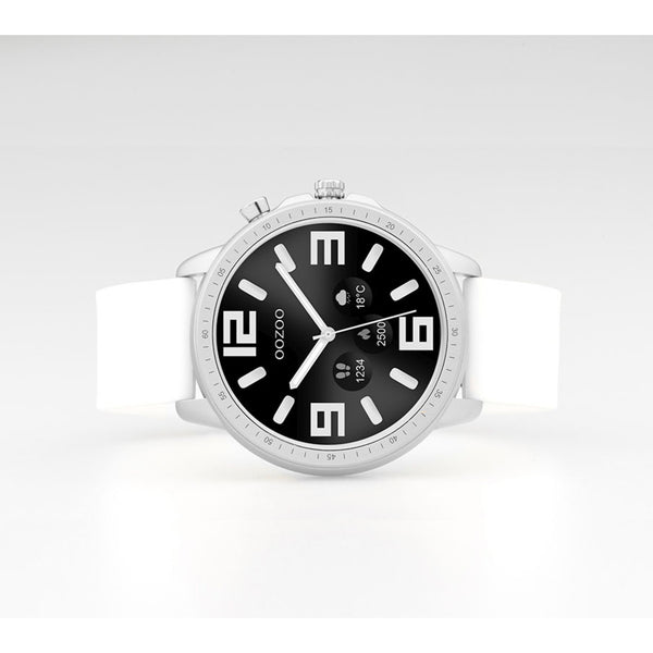 OOZOO Smartwatches - unisex - Blue Display Smartwatch - White Q00310 (45MM)