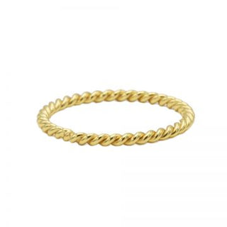Koop gold Karma Ring Twisted Plain (SIZE 50-54MM)