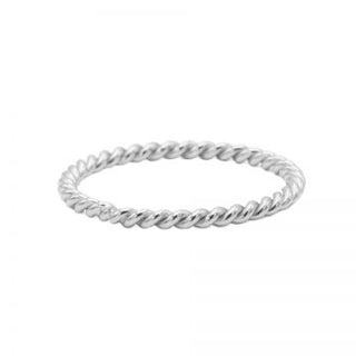Buy zilver Karma Ring Twisted Plain (MAAT 50-54MM)