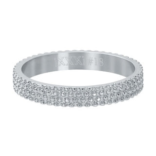 Koop silver iXXXi infill ring Caviar (4MM)