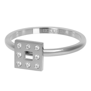 Koop silver iXXXi infill ring Design Square (2MM)