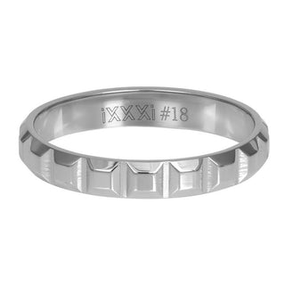 Koop silver iXXXi infill ring Art (4MM)