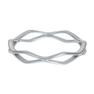 Koop silver iXXXi infill ring Modern (4MM)