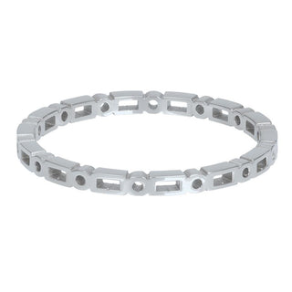 Koop silver iXXXi infill ring Baroque (2MM)