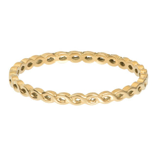 Koop gold iXXXi infill ring twisted (2MM)