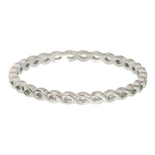 Koop silver iXXXi infill ring twisted (2MM)