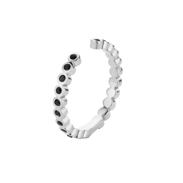 Melano Twisted ring Tina CZ Zilver (50-60MM)