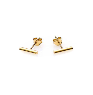 Koop gold Karma Symbols earring Tubes Round tub
