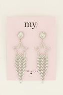 My Jewelery Earrings with star & rhinestones 