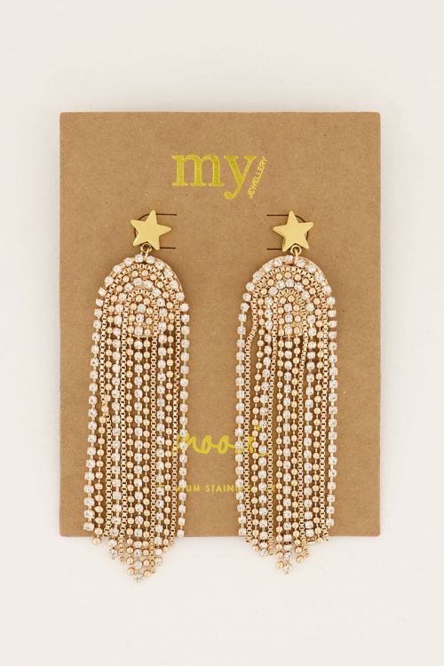My Jewelery Starmood earrings with transparent stones