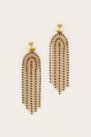 My Jewelery Starmood earrings with black stones