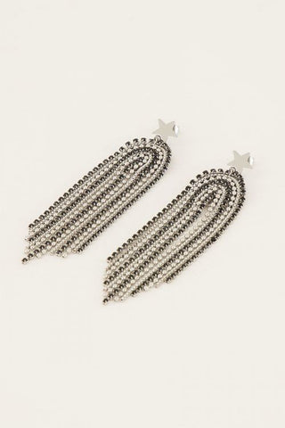 My Jewellery Starmood-Ohrringe mit schwarzen Steinen
