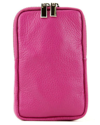 Koop fuchsia Bijoutheek Italian leather ladies shoulder/mobile phone bag
