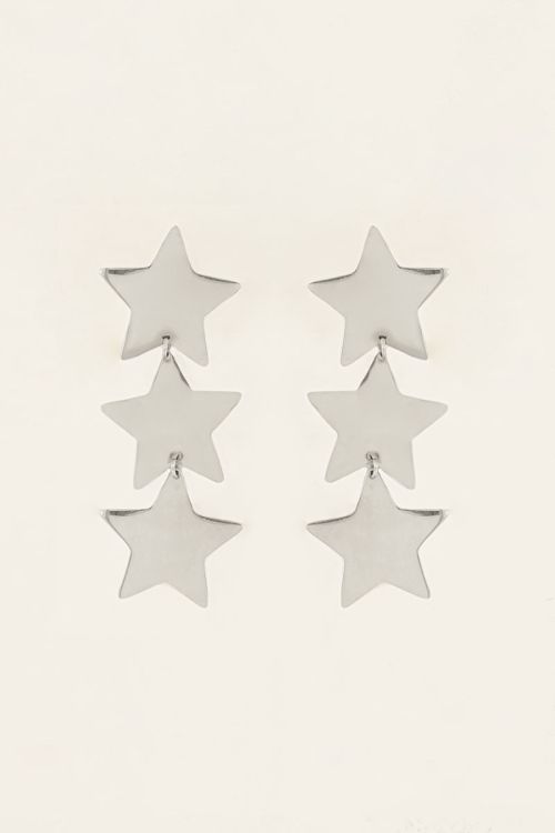 My Jewelery Statement earrings with three stars