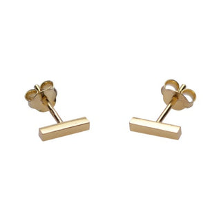 Koop gold Karma earring symbols square tub