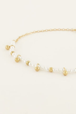 My Jewellery Vintage armband met parels & bolletjes