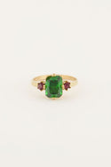 My Jewellery Vintage statement ring groen kristal